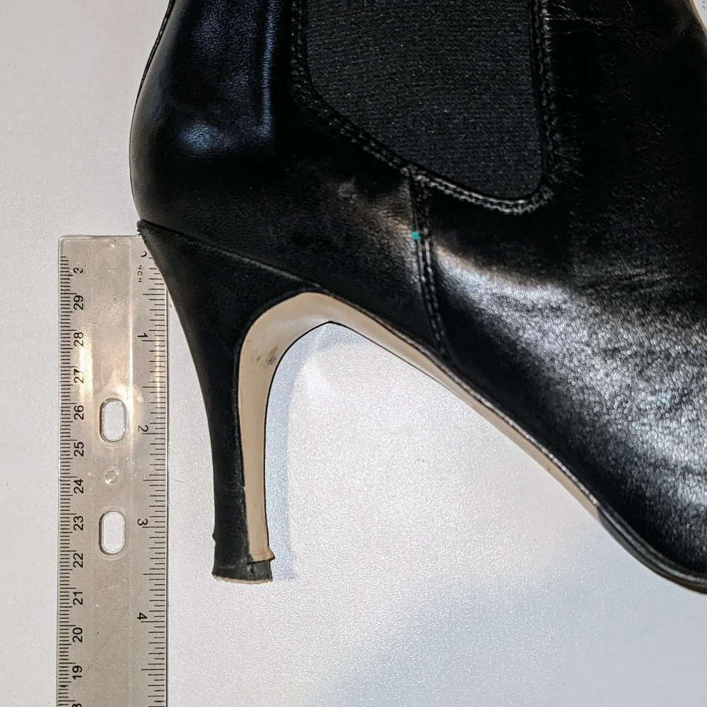 Luciano Padovan Black Heeled Booties Size 39